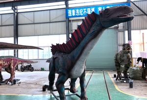 โมเดลไดโนเสาร์อะมาคาซอรัสเหมือนจริงทำจากซิลิโคนเทียมสำหรับตกแต่งสวนผจญภัยในร่มห้างสรรพสินค้า - Product Image 4