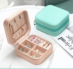 Étui à bijoux de haute qualité, étui à bijoux en velours, étui à bijoux de voyage personnalisé - Product Image 3