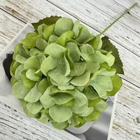 Fleur artificielle d'hortensia à flamme unique, décoration murale en tissu tressé, 70 cm, pour chemin de table, décoration intérieure et accessoires de photographie