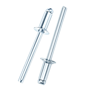 100 rivets aveugles à tête fraisée M2-M6, norme nationale, tout en fer, type ouvert, zingués bleus, anti-corrosion, pour machines - Product Image 2