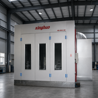 Cabine de peinture au gaz naturel 43 kW Elite, modèle 80, la plus vendue ° Cabine de peinture automobile certifiée CE pour la peinture automobile