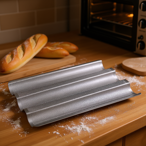 ถาดอบขนมปังบาแกตต์โลหะสำหรับทำขนมปัง - Product Image 3