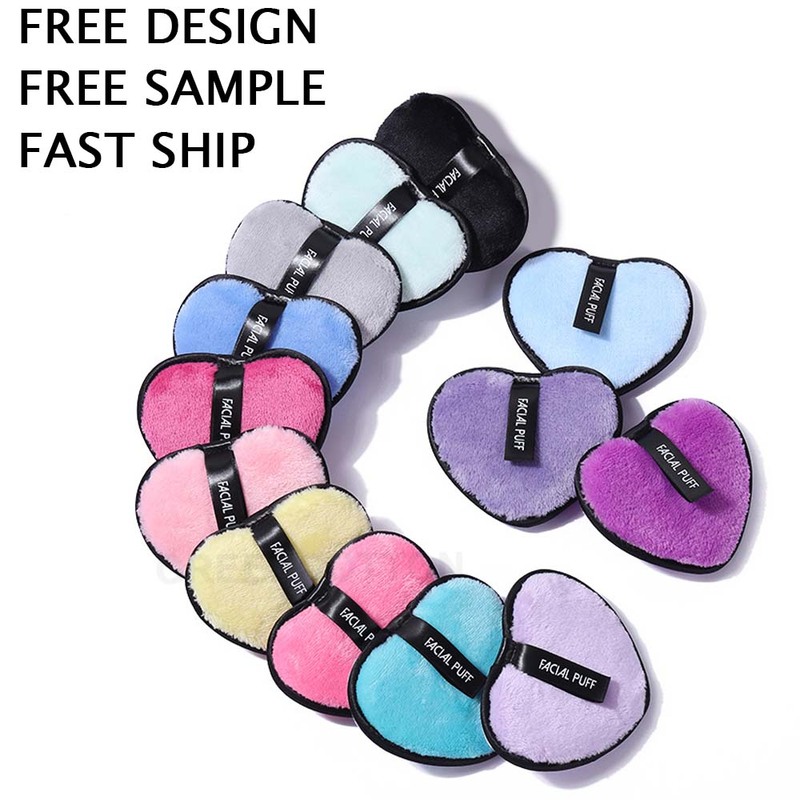 Custom logo Reusable Makeup Remover Sponge