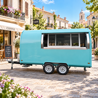 Remorque à snacks compacte Etodevice de 11,5 pieds à vendre - Chariot alimentaire mobile en fibre de verre |   Usine Etodevice