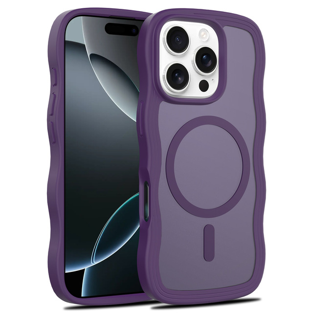 Applicable iPhone 17 Pro Max Textured Magnetic Phone case Version 2.0 Upgrade with Matte Finish for iPhone 15 Solid Color
