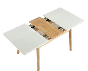 Usine directe en gros économie d'espace en bois réglable et planche d'extension jambe en bois salle à manger <span class=keywords><strong>cuisine</strong></span> Tables à manger - Product Image 1