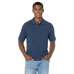 Nueva Llegada: Camisetas Polo Personalizadas para Hombre, Diseño Sólido, Tejido de Punto 100% Algodón, Ropa Casual, Logotipo Personalizado, Cantidad al por Mayor - Product Image 1