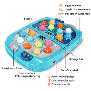 Jeu d'activités en promotion pour bébés et enfants : Jouet musical interactif éducatif lumineux avec mode PK - Tape-taupe - Product Image 5