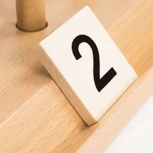 Material Didáctico Educativo Montessori, Juguetes Manipulativos para Contar, Bloques de Madera con Números para Matemáticas - Product Image 4