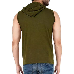 Top trending <b>mens</b> hoodies sweat shirts customized logo design <b>sleeveless</b> <b>hoodie</b> - Product Image 2
