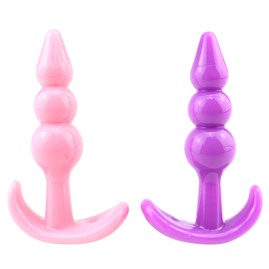 Estimulador <span class=keywords><strong>Anal</strong></span> largo de silicona con tres cuentas para hombres y mujeres y tapón <span class=keywords><strong>Anal</strong></span> Gay <span class=keywords><strong>Tapon</strong></span> <span class=keywords><strong>Anal</strong></span> - Product Image 1
