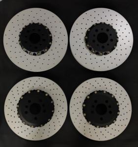 Hsingyik - Juego de 2 Discos de Freno de Rotor Flotante para <span class=keywords><strong>BMW</strong></span> Serie 5, 8, <span class=keywords><strong>M5</strong></span>, M8 Coupé G14, G15, G16, Delantero 34117991101 395x36, Trasero 34217991103 380x28 - Product Image 1