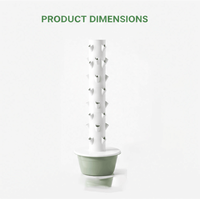 Système de culture hydroponique verticale automatique à 11 niveaux pour tour de jardinage, en matériau ABS, pour culture de légumes en intérieur/extérieur