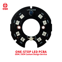 CGX CGX-38IR08S10H01 SMD 2835 LED Infrarrojo PCBA, Placa PCB Personalizada, Sensor Fotodiodo, Accesorios CCTV, Iluminación para Cámaras de Seguridad