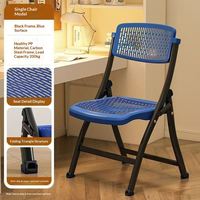 Chaise de bureau pliable en PP de haute qualité, design creux respirant, empilable, en plastique, pour salle de conférence