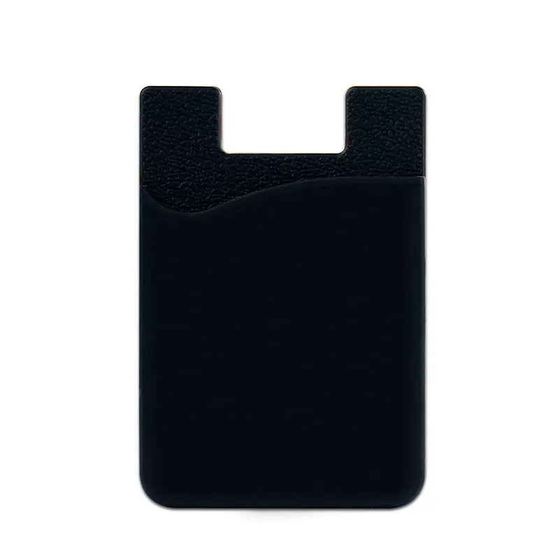 Porte-cartes de crédit en caoutchouc silicone pour téléphones portables, autocollant 3m portefeuille intelligent porte-cartes mobiles
