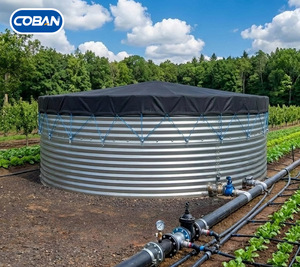 Tanque de Agua Galvanizado Personalizado para Techo, Silo de 20000-50000 Galones, Tanque de Agua Redondo de 10-500 Toneladas para Consumo, Riego o Extinción de Incendios - Product Image 1