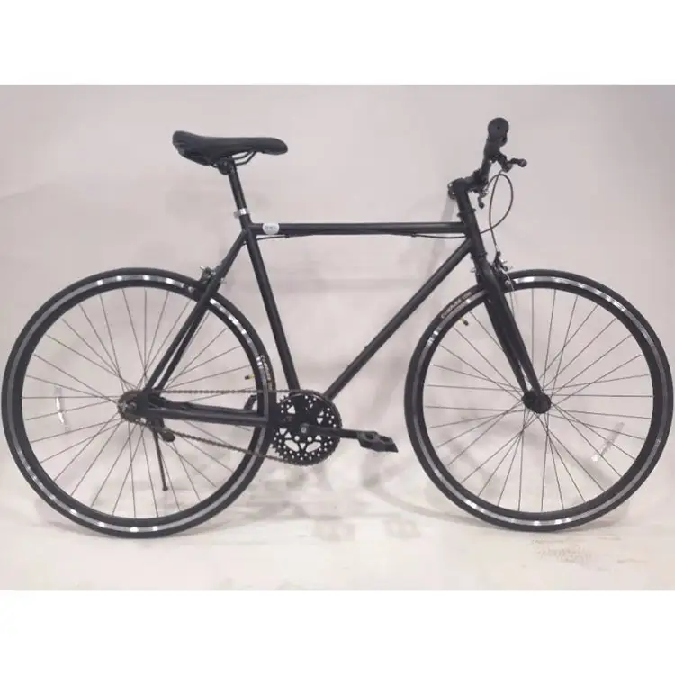 ฟิกซ์เกียร์จักรยานอลูมิเนียมอัลลอย,ความเร็วสูงสีดำวินเทจ Fixie Bicicleta จักรยานฟิกซ์เกียร์จักรยานย้อนยุค