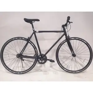 黑色高速超轻铝合金固定齿轮自行车复古fixie bicicleta复古固定齿轮自行车固定自行车