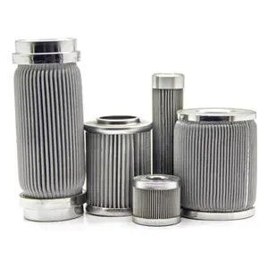 High Quality 304 Stainless Steel Industrial Melt Candle Hydraulic Pleated Filter Cartridge