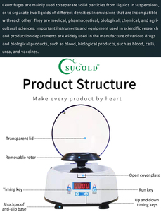 Mini hogesnelheidsmicrocentrifuge met 4000 RPM & 1880xg RCF voor laboratoriumgebruik - Product Image 5