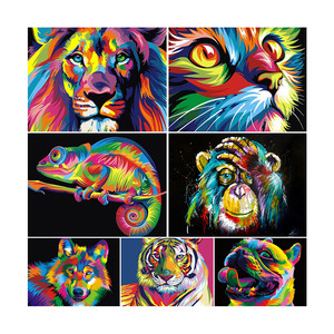 Kit <span class=keywords><strong>de</strong></span> pintura <span class=keywords><strong>de</strong></span> diamante 5D DIY, cuadro <span class=keywords><strong>de</strong></span> animales, León, gato, Lobo, bordado completo, mosaico, imagen artística, decoración <span class=keywords><strong>de</strong></span> diamantes <span class=keywords><strong>de</strong></span> imitación - Product Image 1