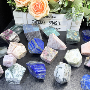 Pierre de guérison naturelle en cristal mélangé de forme libre, <span class=keywords><strong>Lapis</strong></span> <span class=keywords><strong>Lazuli</strong></span>, prix d'usine, pour la décoration - Product Image 4