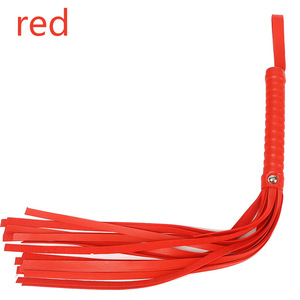 BANSEY Fouet en cuir multicolore avec poignée texturée antidérapante, stimulateur sensoriel, pagaie de fessée pour adultes pour la discipline en chambre - Product Image 2