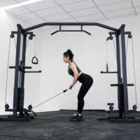 Máquina de Gimnasio Ajustable Unisex Más Vendida, Equipo de Fitness de Acero, Estación de Fuerza, Power Rack, Cable Crossover, Hecho de Hierro y Metal