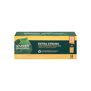 Sacs poubelles de qualité exceptionnelle, prix justifié, sacs poubelles durables de septième génération avec cordon de serrage, 13 gallons - Product Image 6