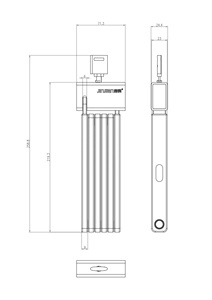 JINJIAN <span class=keywords><strong>ART</strong></span> 2 Démarrage et vendu sécurisé de haute qualité en acier <span class=keywords><strong>antivol</strong></span> pour moto Scooter électrique vélo pliant - Product Image 4
