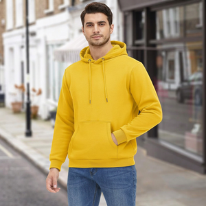 Sudaderas con Capucha de Felpa de Poliéster/Algodón para Hombre, Altamente Recomendadas, Transpirables, de Secado Rápido, Tejidas, con Logotipo Personalizado en la Parte Delantera, Diseño Sólido - Product Image 1