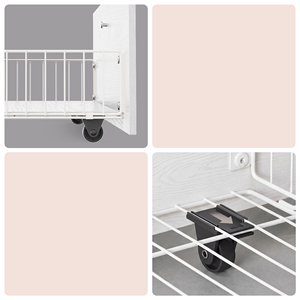 VASAGLE <strong>Double</strong> <strong>Bed</strong> with LED Lights &amp; Power Strip MDF and Steel Slatted Base Modern Style <strong>Bed</strong> <strong>Frame</strong> with 2 Sliding Drawers - Product Image 5