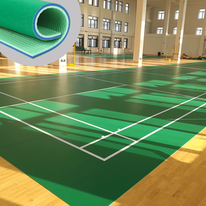 Échantillons gratuits Fabricant d'usine Vente en gros Approuvé par la BWF Tapis de terrain de badminton portable en PVC vinyle Taraflex Sol sportif - Product Image 1