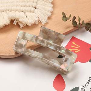 Magnifiques pinces à cheveux en plumes et perles, 6 cm, multicolores, en acrylique, pour filles - Product Image 4