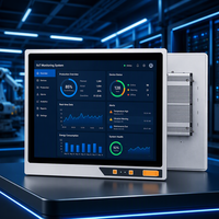 PC Panel Industri Quad LAN 4 Port Ethernet Komputer All-in-One Intel Core I5 Kontrol Jaringan Industri Tersedia