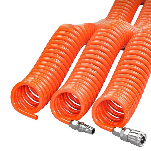 Spring Air Compressor Hose Telescopic Spiral EVA+PE Material Air Pump Pneumatic Duct Connector Spring Air Tube Tool