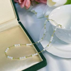 Collier en perles baroques d'eau douce, nouveau, en gros, perles à double face, chaîne de perles légères, bijoux en perles pures - Product Image 4