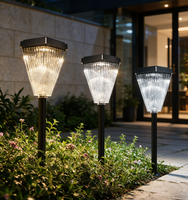 Lampes solaires d'extérieur pour villa, jardin, pelouse, étanches, lumineuses, à piquer dans le sol, décoratives pour cour, villa, B&B et sites touristiques