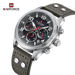 NAVIFORCE 1006 Relojes Acero 304 Boîtier de montre de terrain en acier inoxydable Matériau Mouvement de montre à énergie solaire - Product Image 5