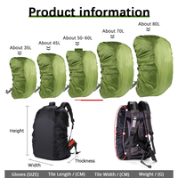 Sac à dos étanche réfléchissant avec Logo personnalisé, sac de Camping, randonnée, escalade, poussière, sac à couverture de pluie