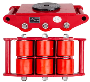 भारी शुल्क रबर रोलर मोवर कार्गो ट्रॉली औद्योगिक मशीन के साथ डोली स्केट - Product Image 5