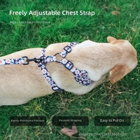 Harnais pour chien en néoprène réglable, personnalisé, tendance, vente en gros, motif dessin animé de Noël, fournitures pour animaux de compagnie du fabricant