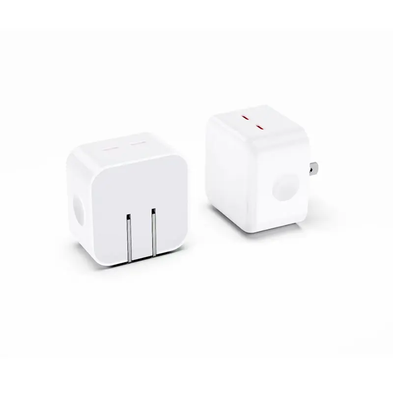 Original 35W Dual USB-C Port Compact Power Adapter for Apple iPhone 14 13 Mac iPad 35W Type C PD Travel Wall Charger