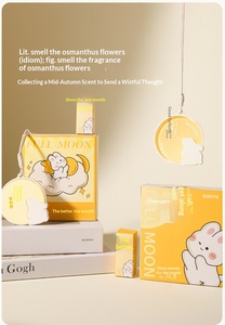 Incienso de Yeso para Coche con Aromaterapia, Caja de Regalo Colgante, Piedra de Incienso de Larga Duración, Piezas de Incienso de Conejo Lunar, Aromaterapia de Medio Otoño - Product Image 3