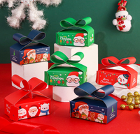 Premium Matte Faltbare Weihnachts-Süßigkeiten-Geschenkbox Schokoladen-Keks-Dose Verpackung für Feiertagspartys und Geschenke