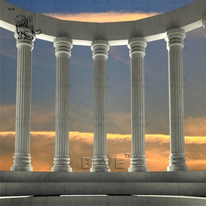 Blve pháp phong cách trong nhà biệt thự trang trí sang trọng Vòng đá trụ cột Thiết kế đá cẩm thạch trắng Hy Lạp cột - Product Image 4