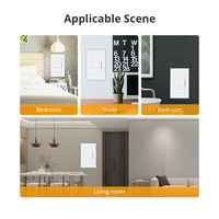 Zemismart Tuya Zigbee 1 Gang Smart Wall Switch Voice APP Remote Control Timer Light Switch Kompatibel dengan Alexa Google Home