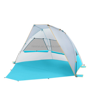 Tente de plage extérieure UPF50+ Protection solaire Portable Pliable 2-3 personnes <span class=keywords><strong>Camping</strong></span> en bord de mer Ombre UV Légère en polyester - Product Image 5