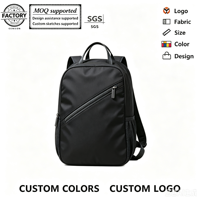 Sac à dos pour ordinateur portable en polyester avec logo personnalisé, 25L, imperméable, respirant, unisexe, fermeture éclair, pochette pour ordinateur, voyage en plein air
